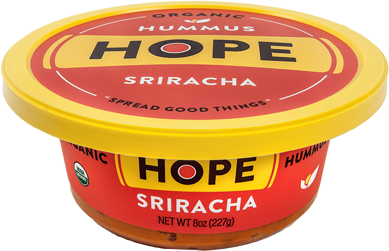 Hope Hummus - Hope Hummus Sriracha Png (762x556), Png Download