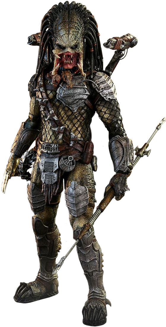Alien Vs Predator - Wolf Predator (heavy Weaponry) (560x1102), Png Download