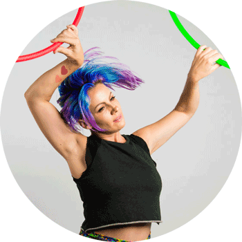 Deanne Love Has Launched A Global Revolution Inside - Learn Hula Hoop (350x350), Png Download