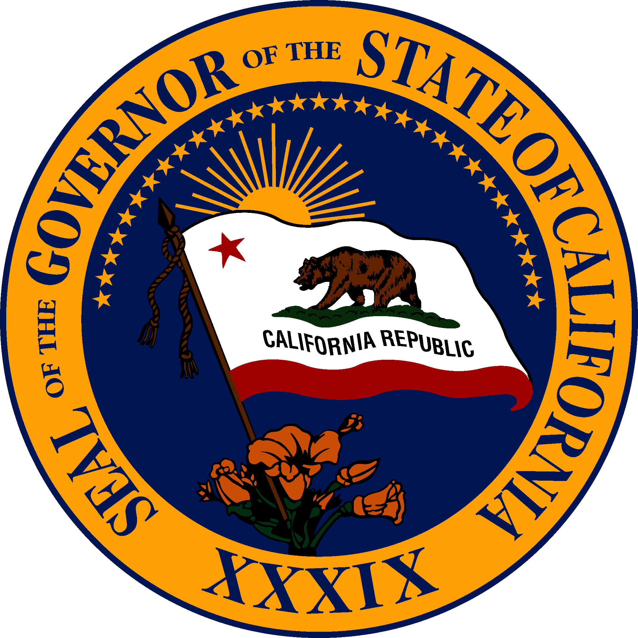 Seal Of The Governor Of California (2137x2137), Png Download