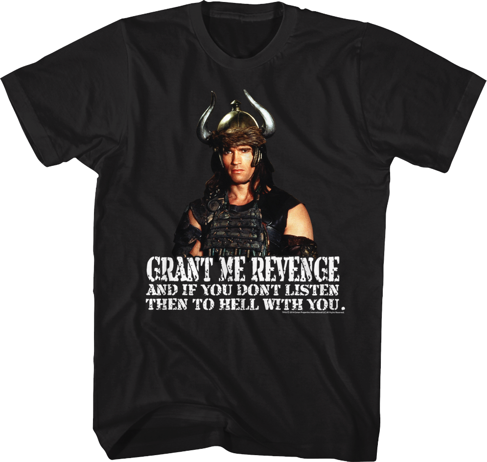 Grant Me Revenge Conan The Barbarian Shirt - Marvel Vs Capcom 3 Shirt (995x944), Png Download