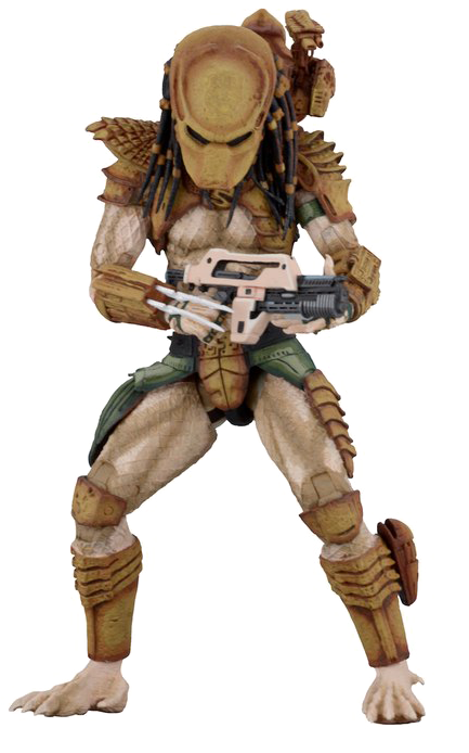 Warrior Predator Png Picture - Alien Vs Predator Arcade Predator Warrior Neca (482x720), Png Download