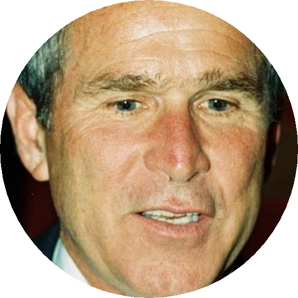 Georgewbush - Senior Citizen (600x600), Png Download