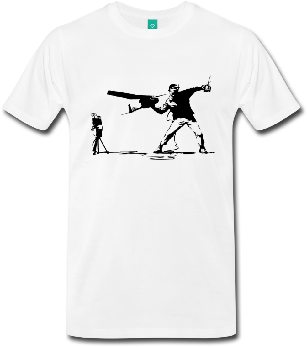 Yank And Banksy Views - Gildan Heavy Cotton White T Shirt (1200x1200), Png Download