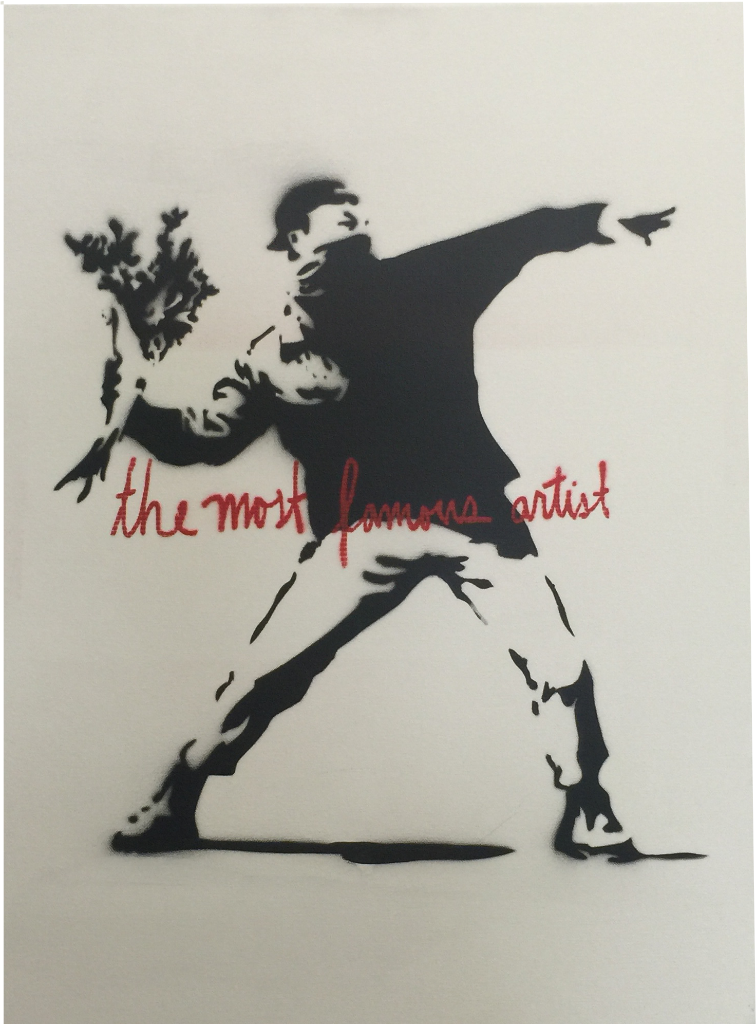 Tmfa Is Banksy By Tmfa - Banksy Graffiti (2448x2448), Png Download