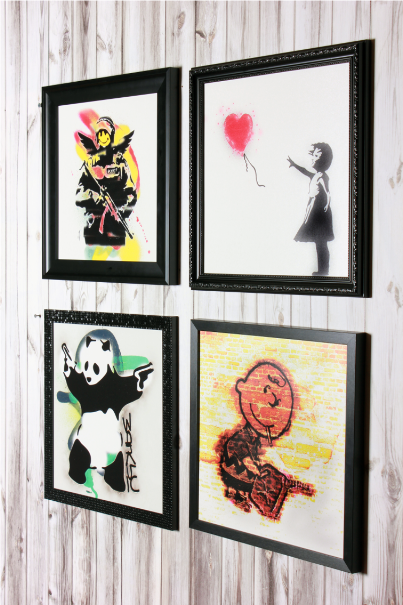 Banksy Framed - Banksy (1200x1200), Png Download