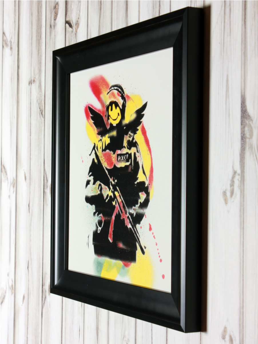 Banksy Framed - Banksy (1200x1200), Png Download