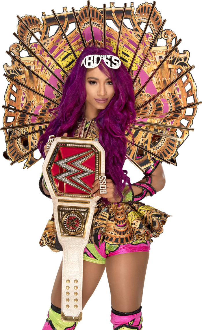 Sasha Banks Render By Skyhighrollins By Thelunaticjeffyt - Wwe Sasha Banks 2018 (699x1142), Png Download