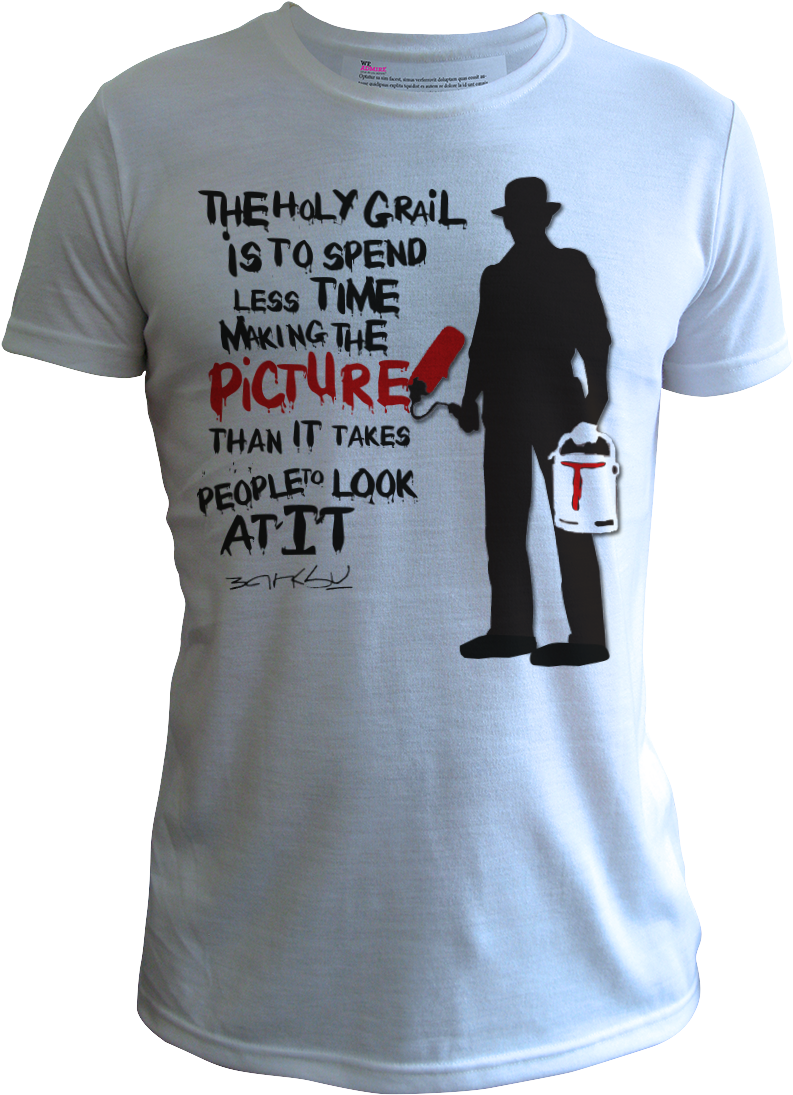 Banksy Holy Grail Men Blue - Geraint Thomas T Shirt (800x1101), Png Download