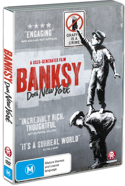Over The Course Of A Month-long Residency In New York - Banksy Does New York - Dvd (404x600), Png Download