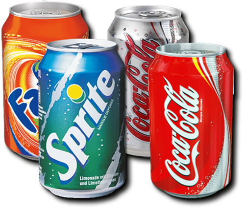Coca Cola Coca Cola Light Fanta Sprite 033l - Cola Fanta Sprite Png (500x430), Png Download