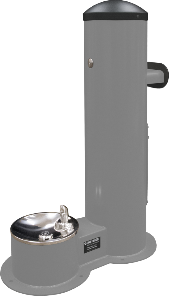 Single Basin Dog Water Fountain - Drinking Fountain (586x1024), Png Download