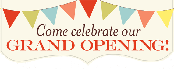 Grand Opening July 26, - Grand Opening (584x228), Png Download