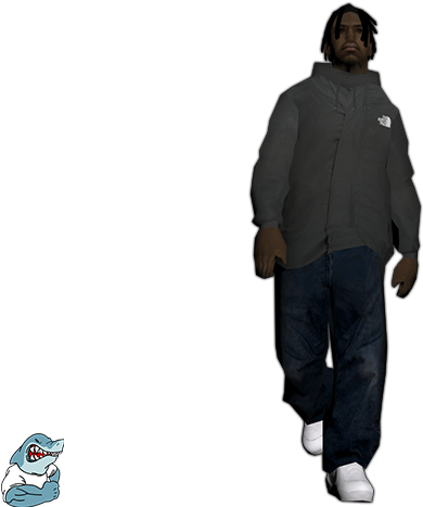 #7 Chief Keef - Gta Sa Skin Png (640x480), Png Download