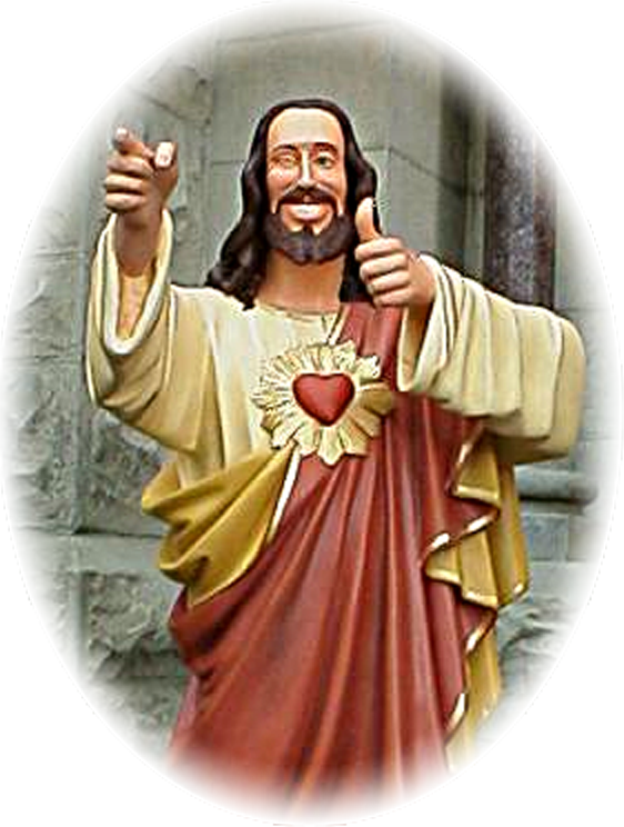 First - Buddy Christ (562x744), Png Download