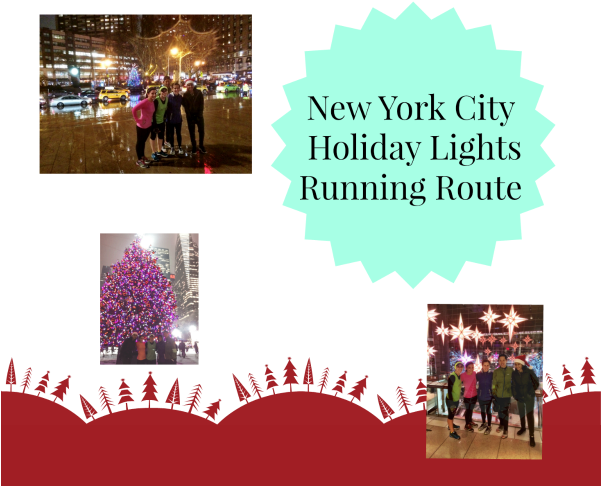 Nyc Holiday Lights Running Route - Decoration (600x496), Png Download