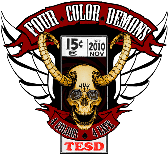 Four Color Demons - Tell Em Steve Dave Logo (600x601), Png Download
