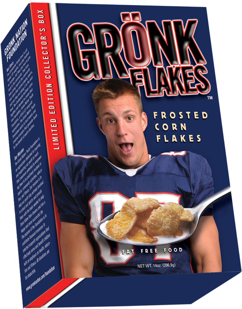 Rob Gronkowski Gronk Flakes (927x1200), Png Download