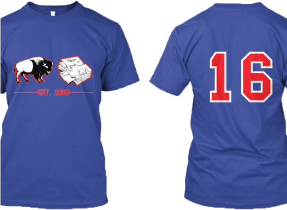 716 Bills Tee - Active Shirt (582x456), Png Download