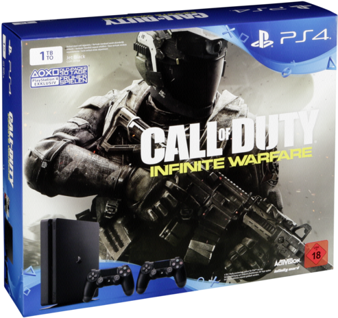 Sony Playstation 4 Slim 1tb Inkl - Playstation 4 Infinite Warfare (500x480), Png Download
