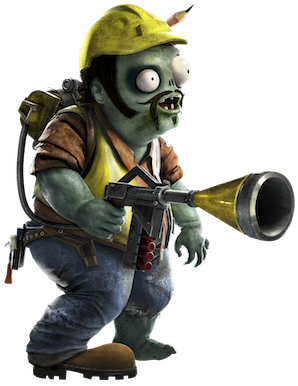 Zombies Garden Warfare - Engineer Plant Vs Zombies (329x408), Png Download