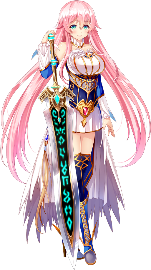 Jpak Holy Sword - Aura Kingdom Costume Holy Sword (551x950), Png Download