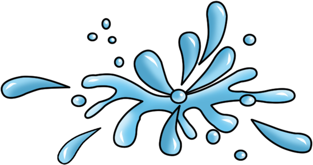 Dark Blue Splash (617x326), Png Download