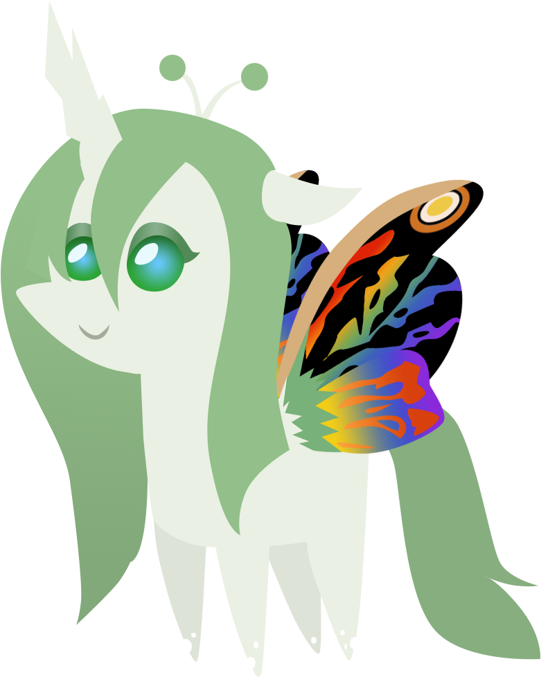 Foreshadowart, Changeling, Changelingified, Changeling - Mini Mothra (866x1049), Png Download