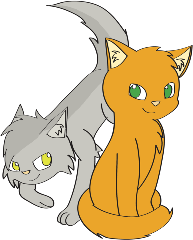 Fireheart And Graystripe By Chaoticfeline-d5dy5t7 - Firestar (800x1000), Png Download