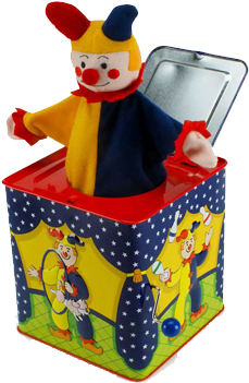 Jack In The Box - Pop Up Jack In The Box (432x360), Png Download