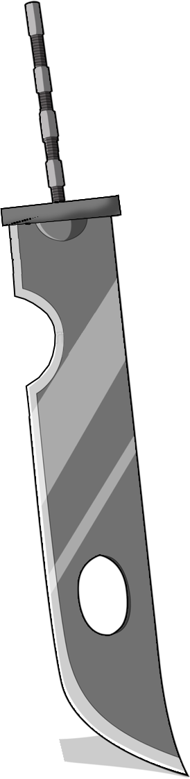 Zabuza Suigetsu Kubikiribocho Sword By Midnightuchiha1-d5qjplc - Меч Забузы (274x1123), Png Download