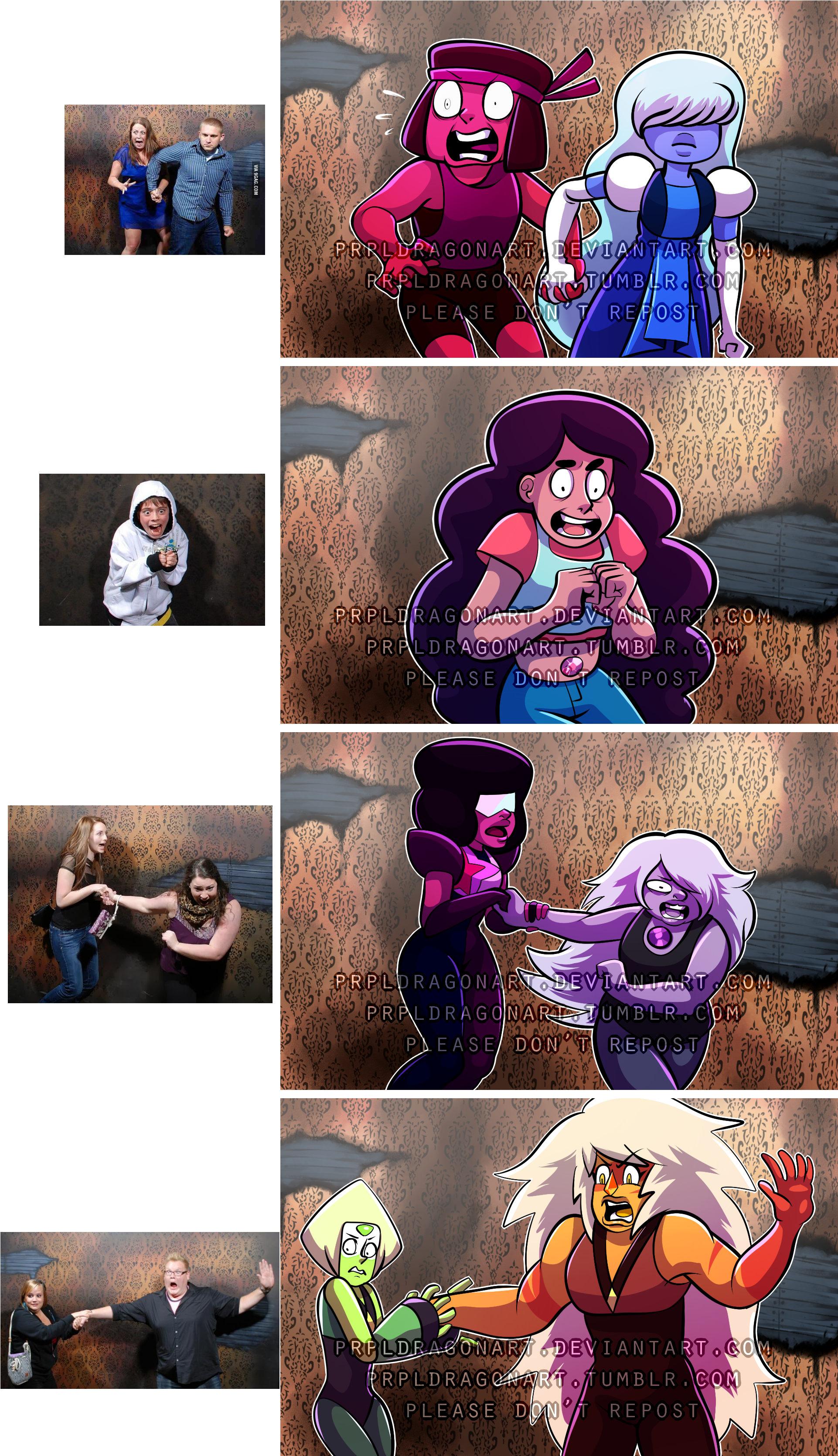 Steven Universe - Haunted House Meme Steven Universe (1953x3349), Png Download