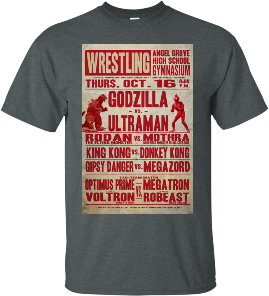 Godzilla Vs Ultraman Poster T Shirt & Hoodie - Shirt (1024x1024), Png Download