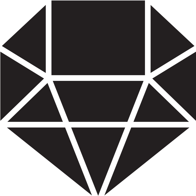 Diamond Abstract Shapes Geometric Abstract Blackandwhit Brown Wedding Rings Clipart Full Size Png Download Seekpng