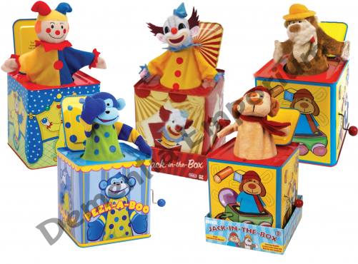 Jester In The Box (500x500), Png Download