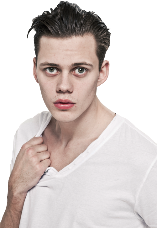 Bill Skarsgård Lazy Eye (500x750), Png Download