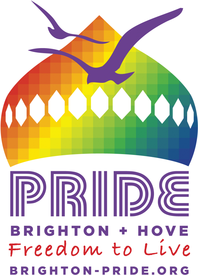 Brighton Pride - Pride Brighton And Hove Logo (907x1024), Png Download