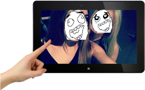 Troll Face Photo Maker - Meme (482x300), Png Download