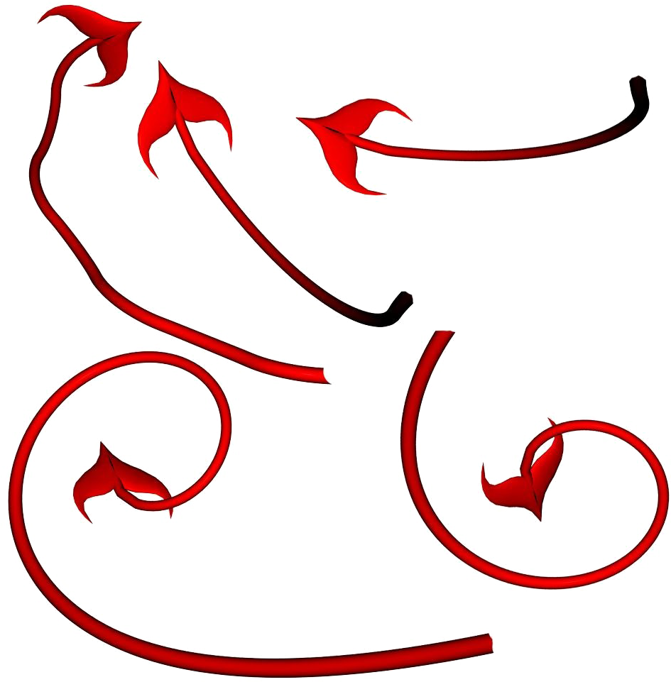 Devils Tail Transparent Image - Draw A Devil Tail (1000x1000), Png Download