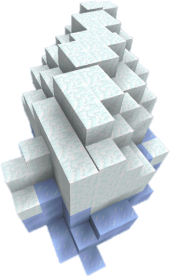 Iceberg - Fazer O Capacete De Tartaruga No Minecraft (500x600), Png Download