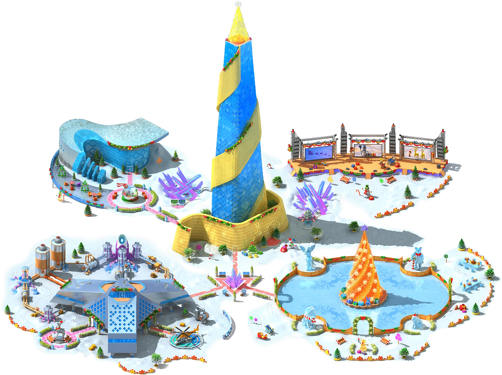 Christmas Iceberg Area - Wiki (1688x1259), Png Download