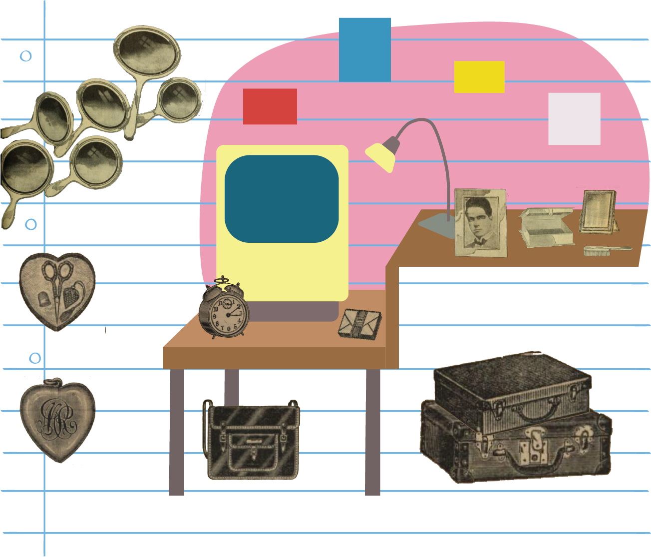 All The Young Women - Illustration (1304x1115), Png Download