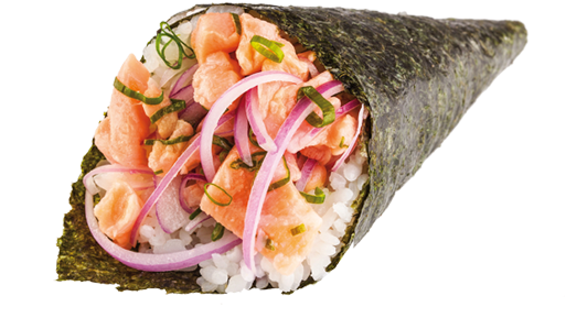 Ceviche - Temaki De Ceviche (530x320), Png Download