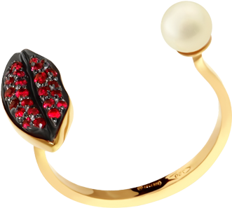 Lips Piercing Delfina Delettrez - Gemstone (1500x1000), Png Download