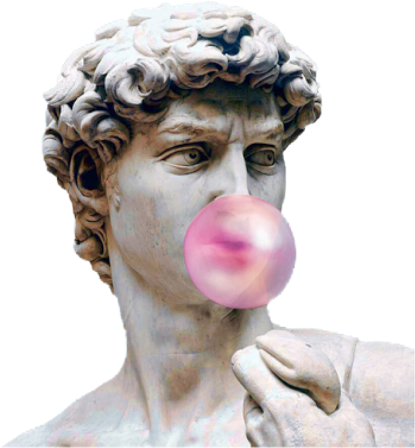 Vaporwave Statue (1024x1024), Png Download