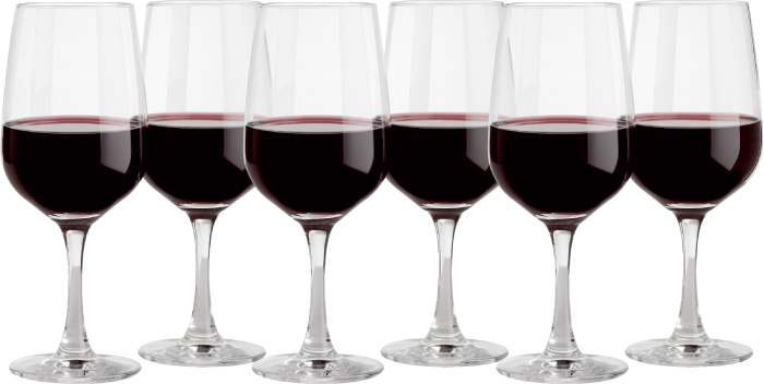 Schott Zwiesel Congresso Red Wine Glasses 6-pack - Red Wine (700x352), Png Download
