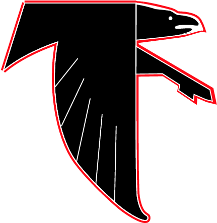 Atlanta,falcons - Retro Atlanta Falcons Logo (451x464), Png Download