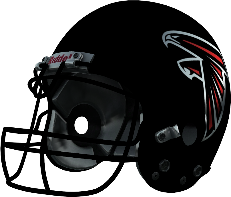 Halfmoon S Helmets Atlanta - Football Helmet Falcons Png (1280x720), Png Download