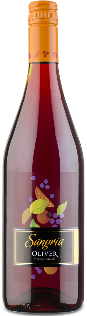 Oliver Red Sangria Classic - Oliver Winery Sangria (321x1110), Png Download
