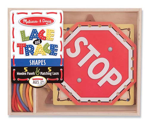 Melissa & Doug Lace & Trace Shapes (600x600), Png Download